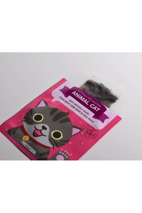 PS PRETTYSKIN Animal Tiger Aqua Mask & Animal Cat Anti-Wrinkle Mask 6lı Set 25g